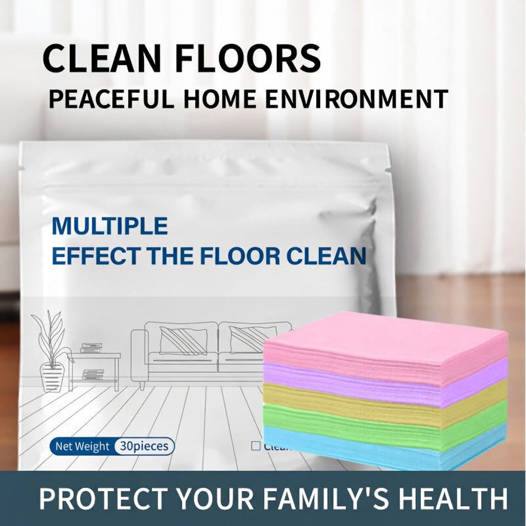 🔥 [50% OFF] Multi-Effect Antibacterial Floor Cleaning Sheets 👑 Perfect for Hardwood, Tile & Laminate 🌟