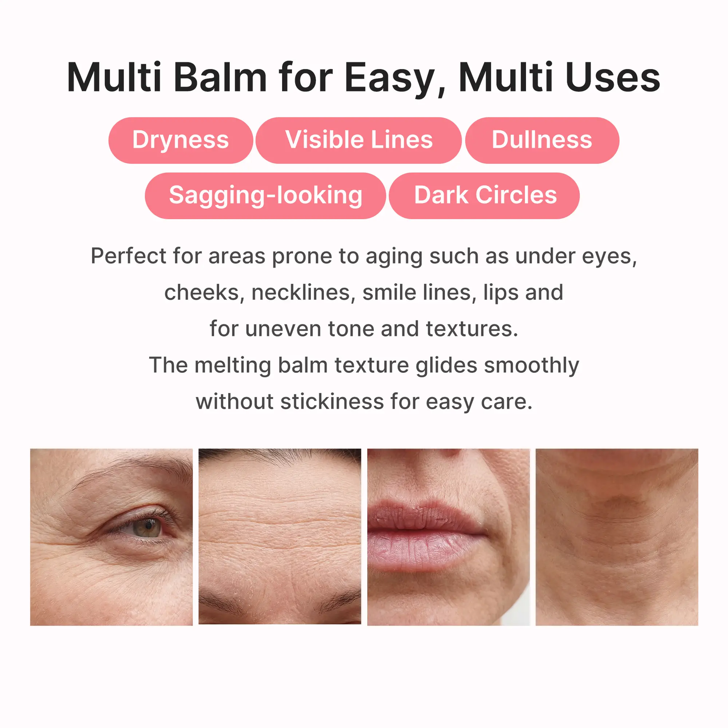 LOVILDS® PDRN & Pink Collagen Solid Serum Multi-Stick | All-In-One Anti-Aging Volume Treatment for Face, Eyes & Neck