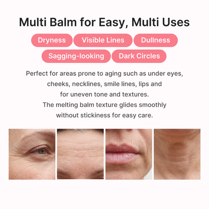 LOVILDS® PDRN & Pink Collagen Solid Serum Multi-Stick | All-In-One Anti-Aging Volume Treatment for Face, Eyes & Neck