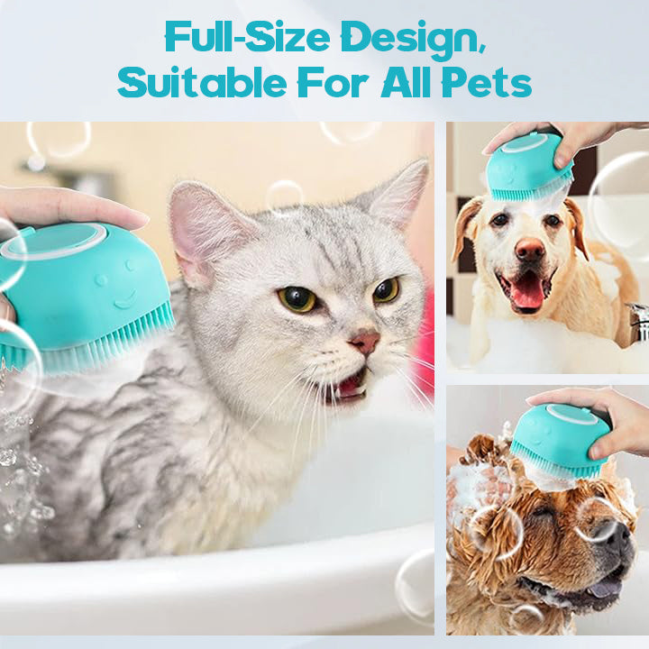 Oraventra 2-in-1 Soft Silicone Pet Bath & Massage Brush🐾✨