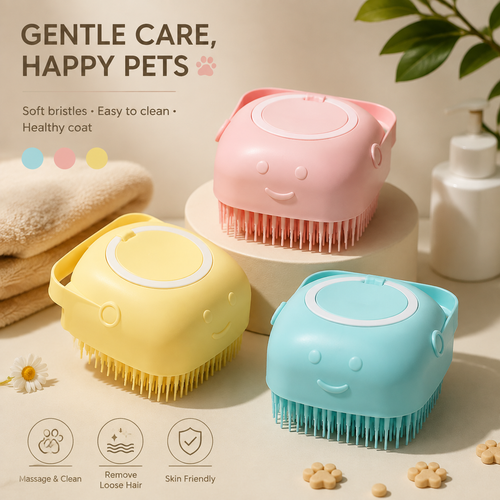 Oraventra 2-in-1 Soft Silicone Pet Bath & Massage Brush🐾✨