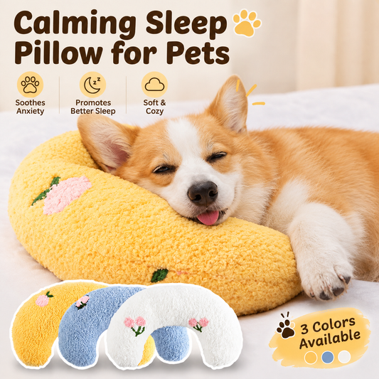 Pet companion for peaceful sleep and protecting the cervical vertebrae - U-shaped pillow